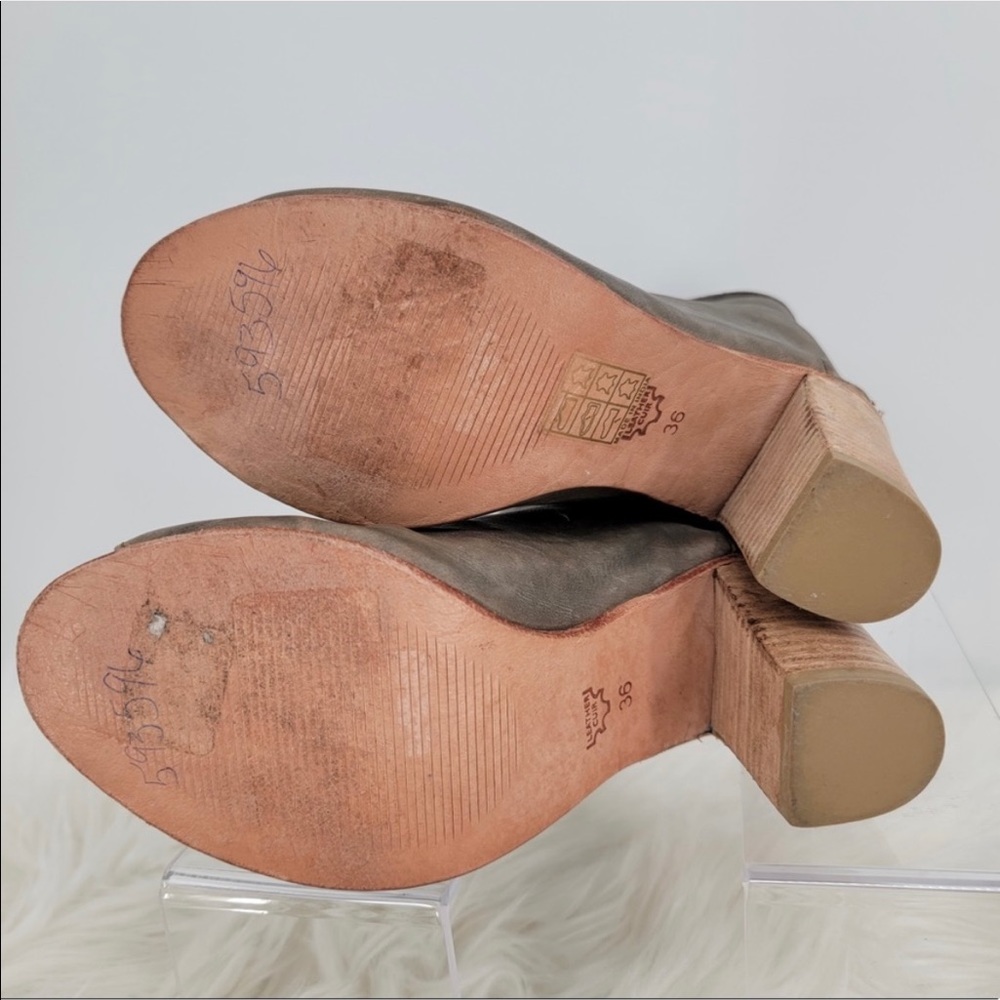 Free People Golden Road Peep Toe Leather Boots - Picture 11 of 11